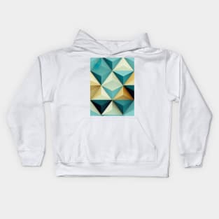 Abstract low poly triangle seamless pattern. Kids Hoodie